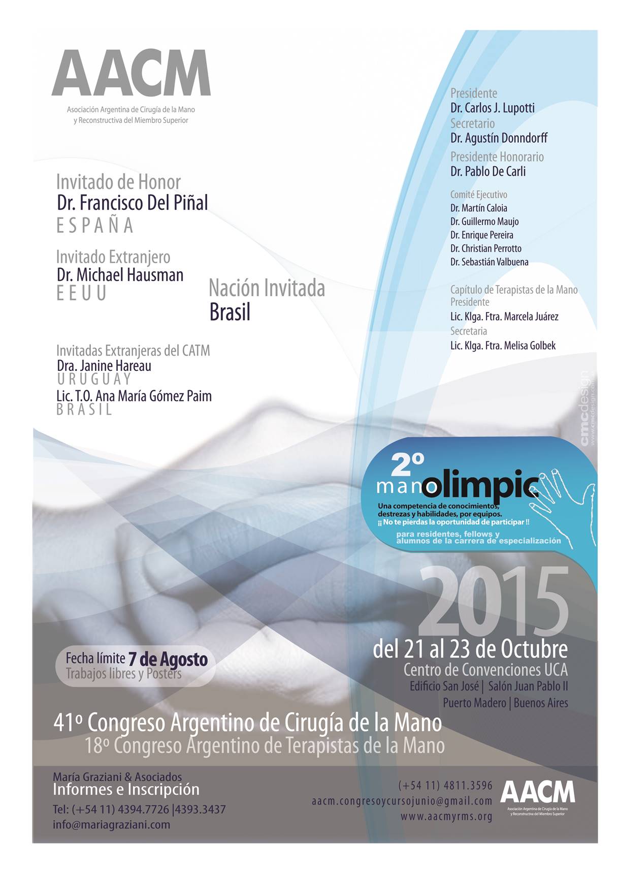 41st Argentine Congress of Hand Surgery, congress poster