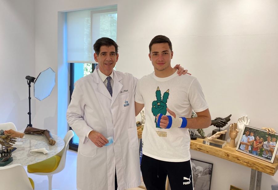Dr Piñal with Lucas Cañizares